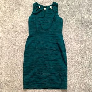 Forest green form fitting dress